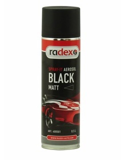 RADEX Černý matný sprej 500ml