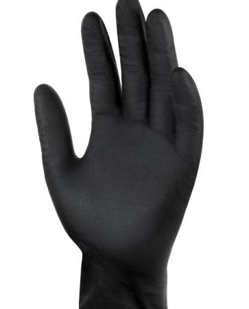 Chameleon nitrilové rukavice super grip černé velikost M