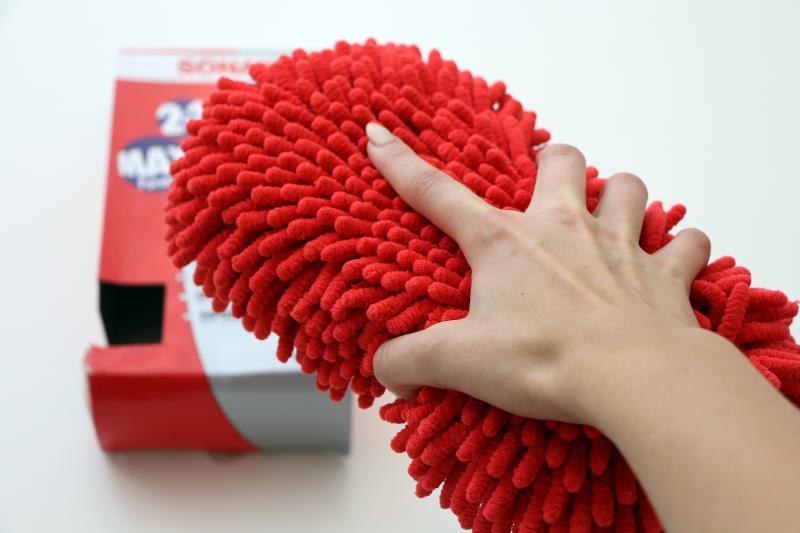 SONAX Houba z mikrovlákna – červená