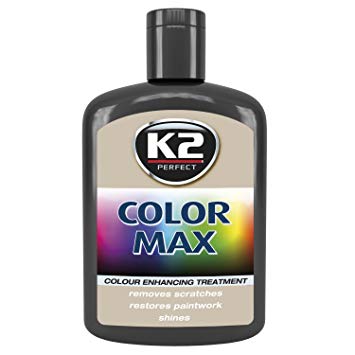 K2 Color max barevný leštící vosk černý 200ml