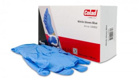 COLAD Jednorázové nitrilové rukavice L - modré 100ks