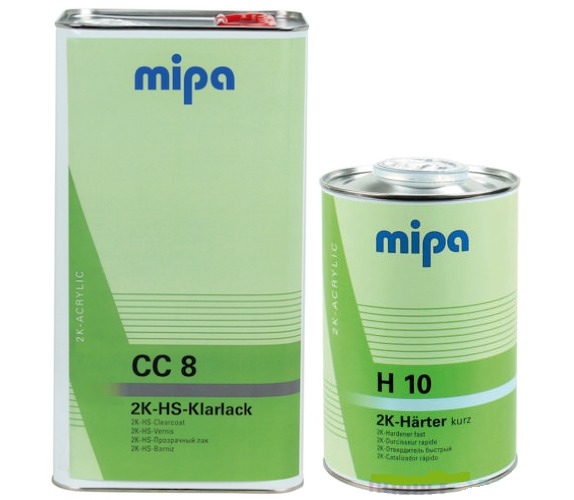 MIPA Bezbarvý lak 2K-HS CC8 5L + 2,5L tuž.