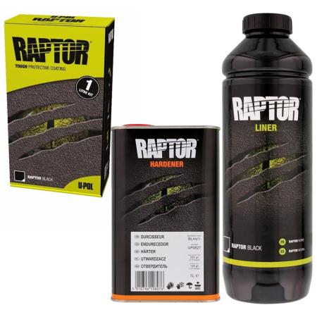 U-POL RAPTOR KIT černý 950ml / 3,8L