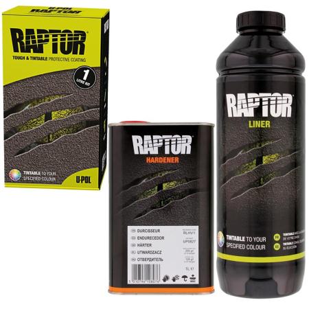 U-POL RAPTOR KIT tónovatelný 950ml / 3,8L