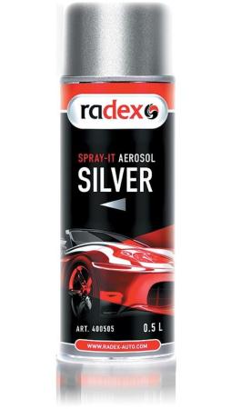 RADEX Stříbrný sprej na disky 500ml