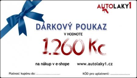 Dárkový poukaz 1260 Kč