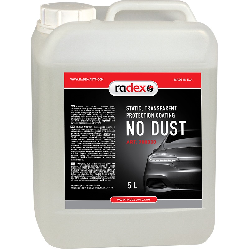 RADEX NO DUST Kvapalina na ochranu kabiny 5L